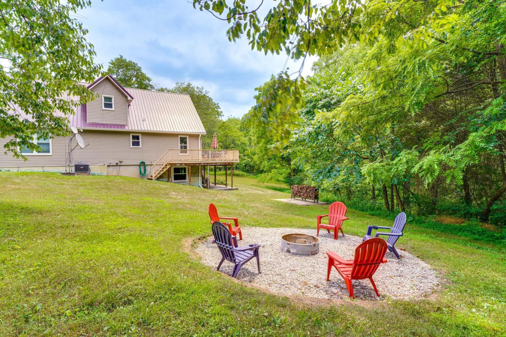 Modern Eckerty Home With Deck On Patoka Lake! Taswell Buitenkant foto